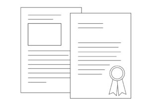Certificates illustration of products